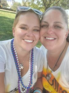 Christy & Angie smiling together
